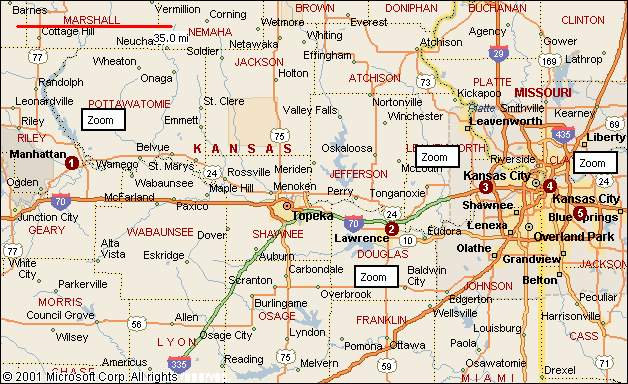 Kansas Political Map