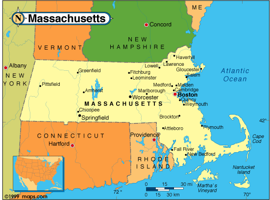 Map of Massachusetts