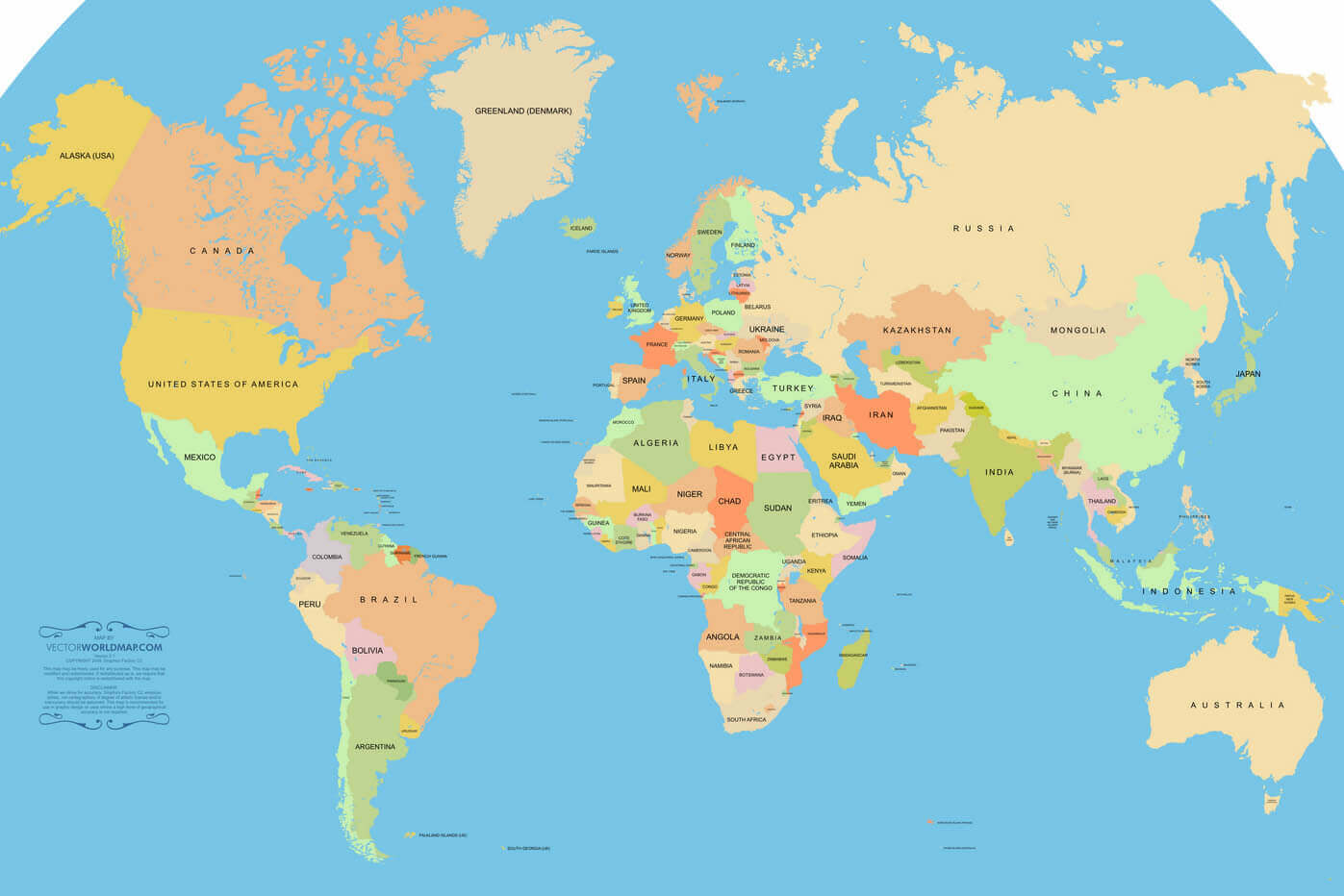 World Map - A Collection of Maps, Images, Videos, Countries Statistics ...