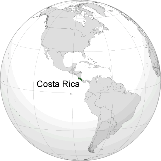 Where is Costa Rica in the World