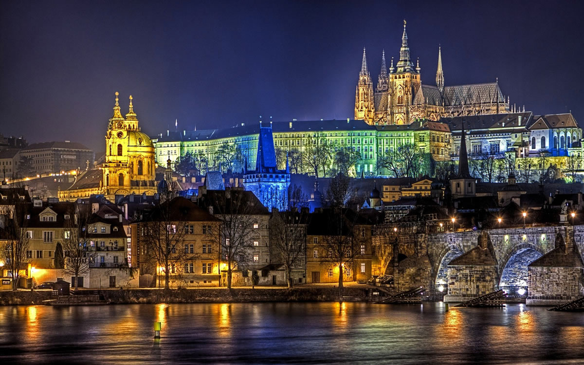 Prague Night Czech Republic