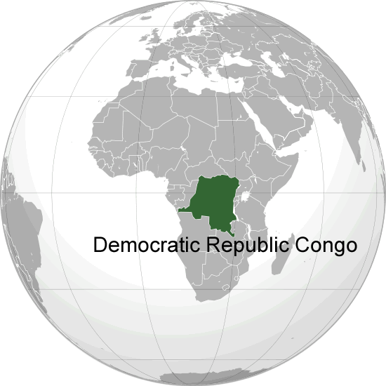 Where is Democratic Republic Congo in the World