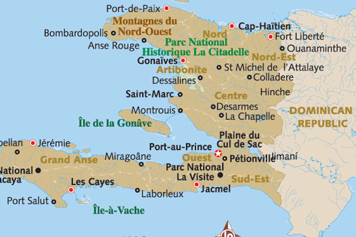 Haiti Map With Cities