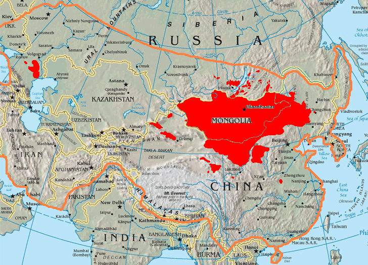 Mongol Empire Map