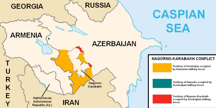 Map of Nagorno Karabakh