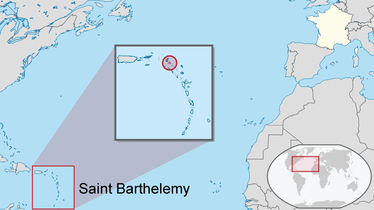 Where is Saint Barthelemy in the World
