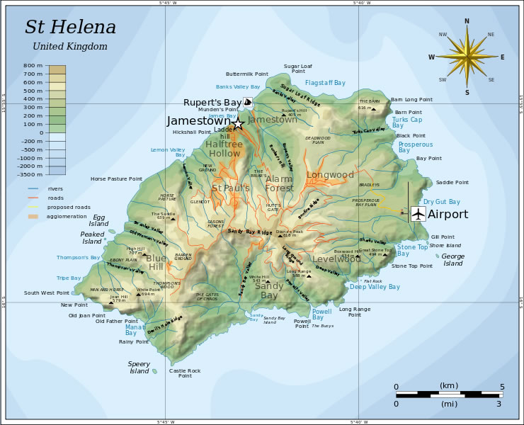 Saint Helena Map