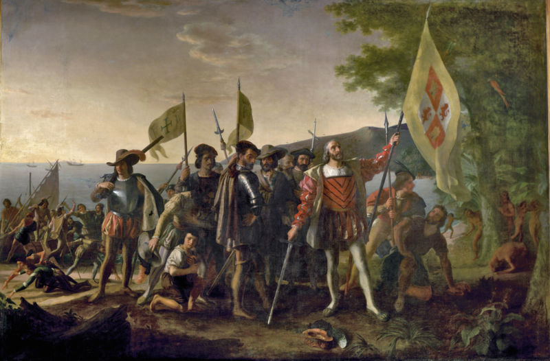 Landing of Columbus 1847 spain america
