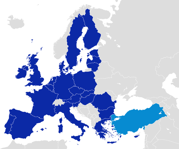 EU Turkey Map