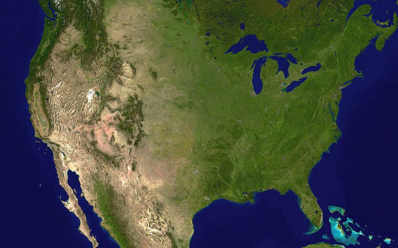 USA Satellite Image