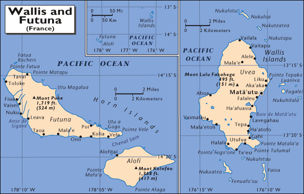 Wallis and Futuna map
