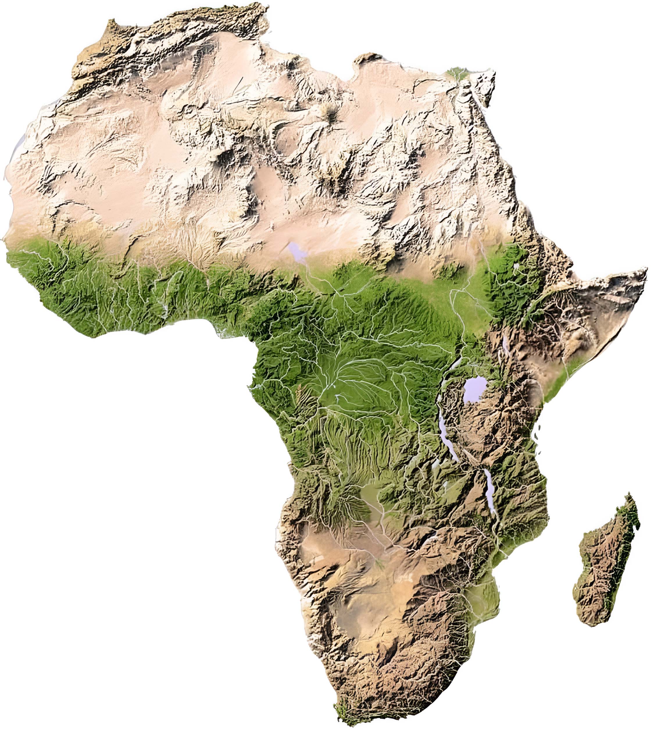 Africa Relief Map