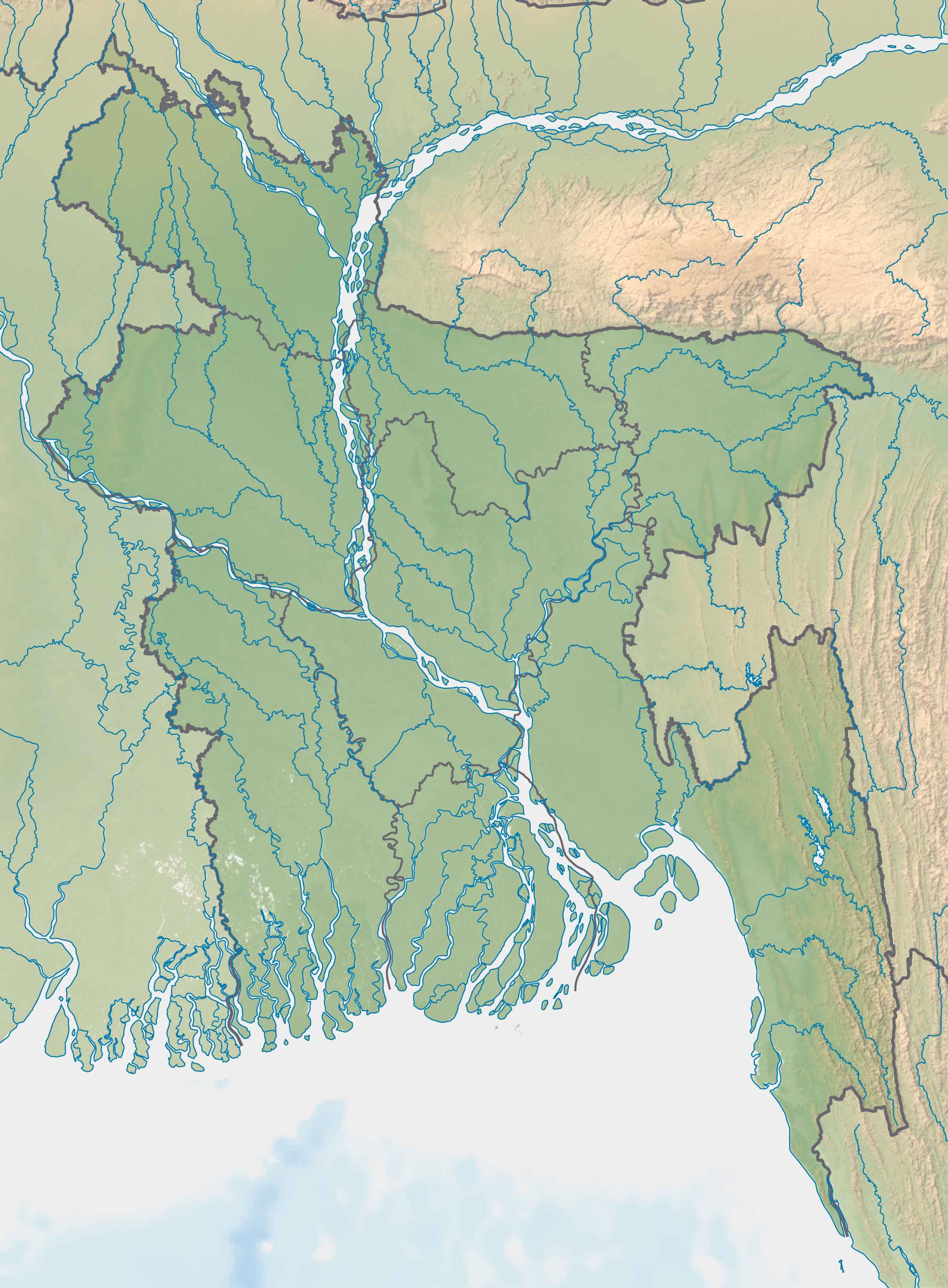 Bangladesh Topographic Map