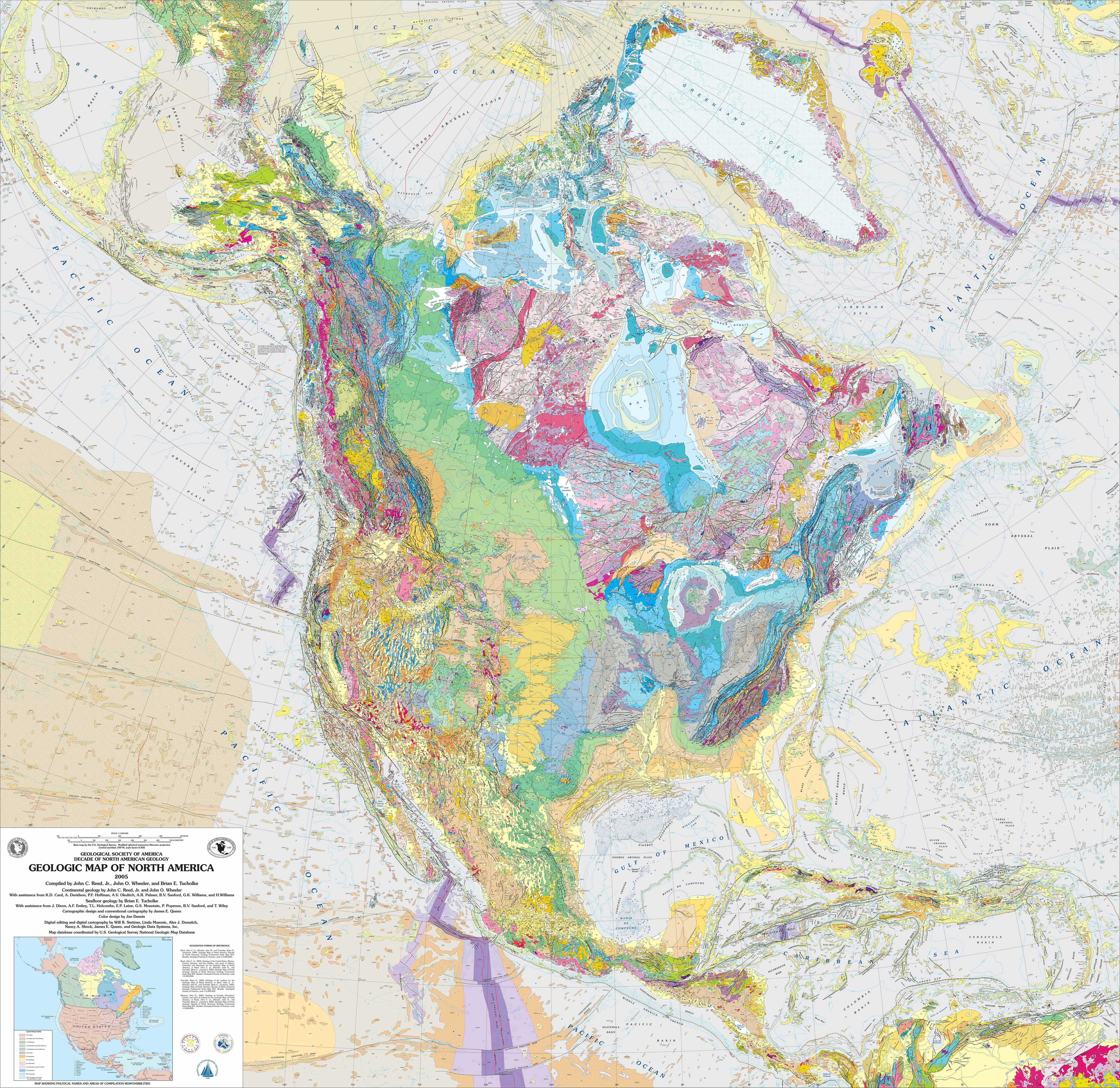 North America Geological Map