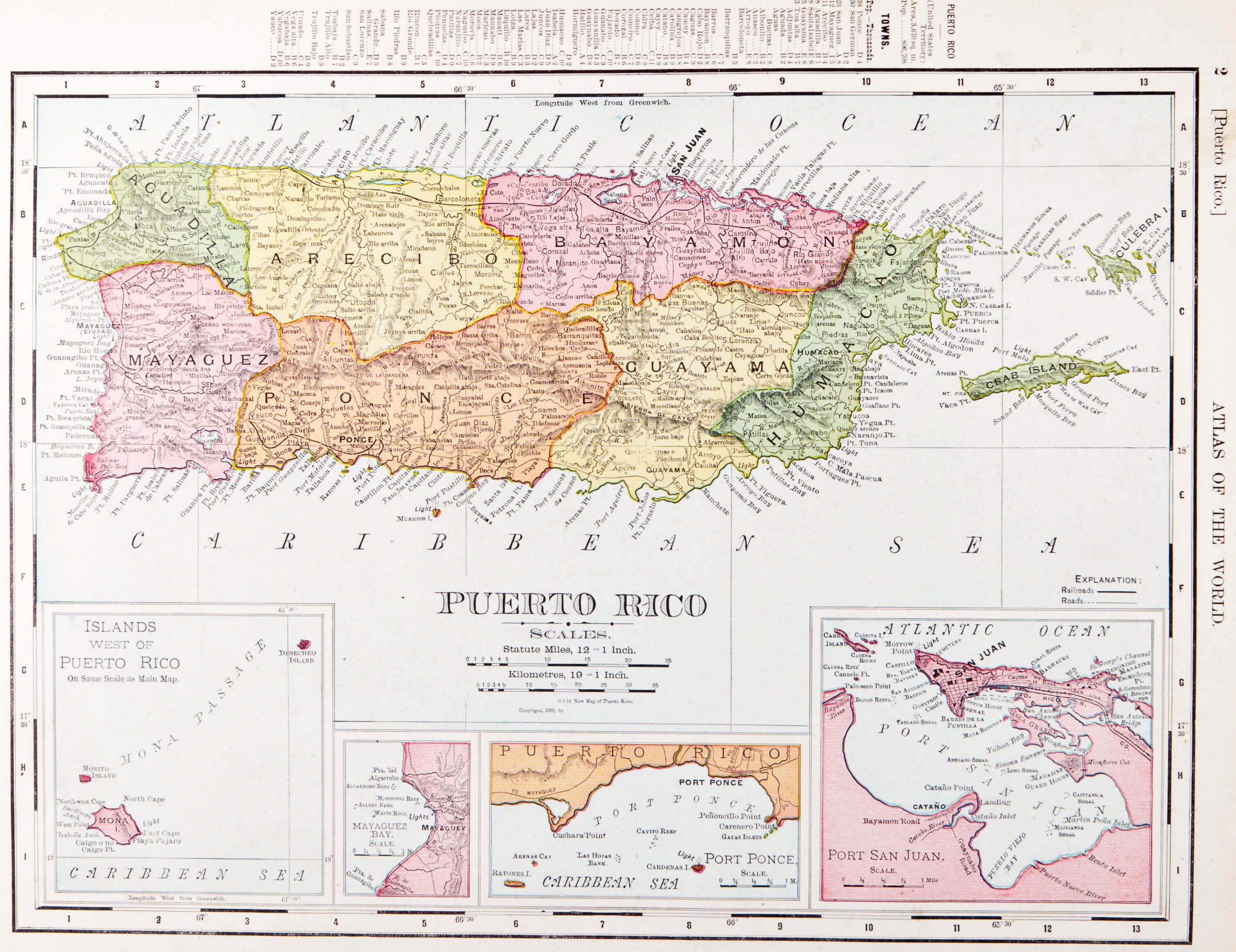 Puerto Rico historical map