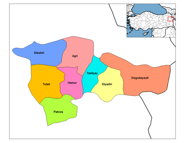 Dogubayazit Map, Agri