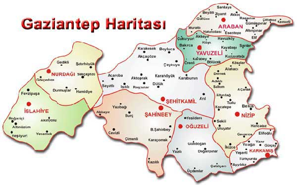 Nizip Map, Gaziantep