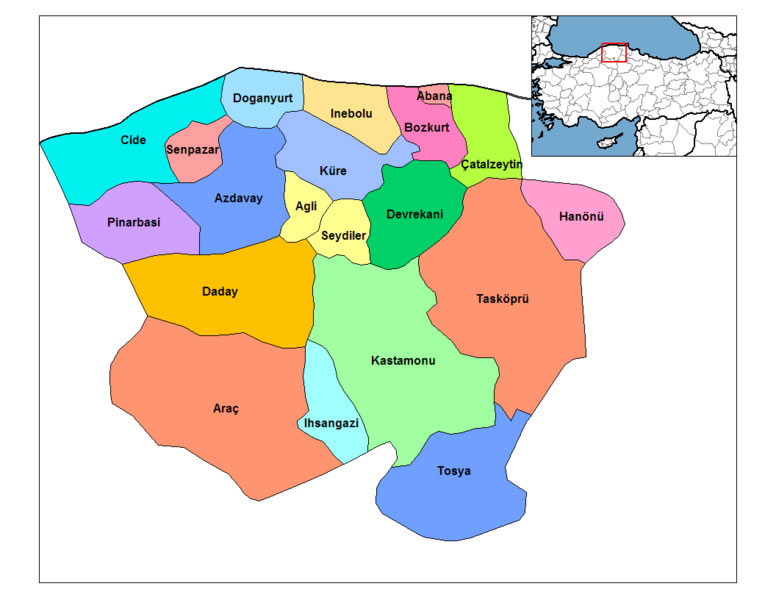 Tosya Map, Kastamonu