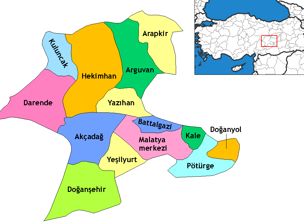 Yesilyurt Map, Malatya