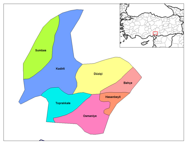 Hasanbeyli Map, Osmaniye