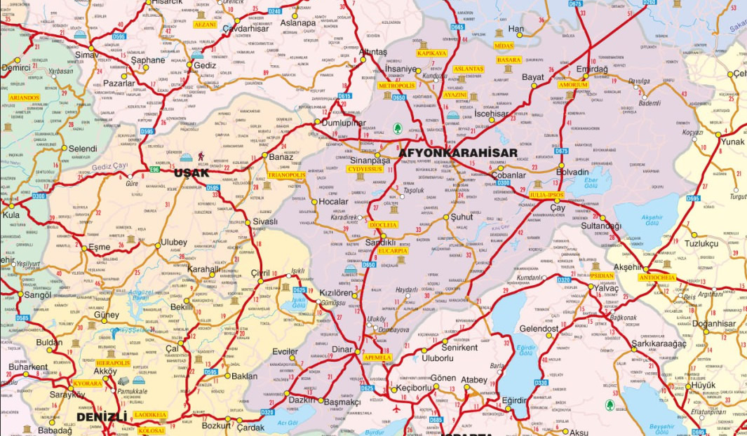 Sivasli Map, Usak