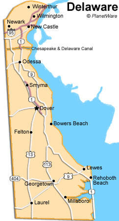 delaware political map