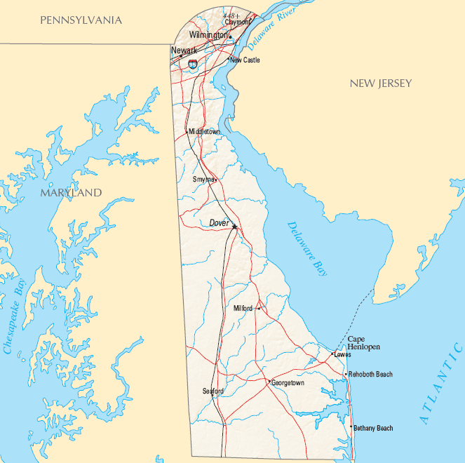 delaware reference map