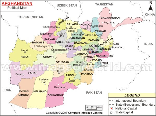 Map Afghanistan