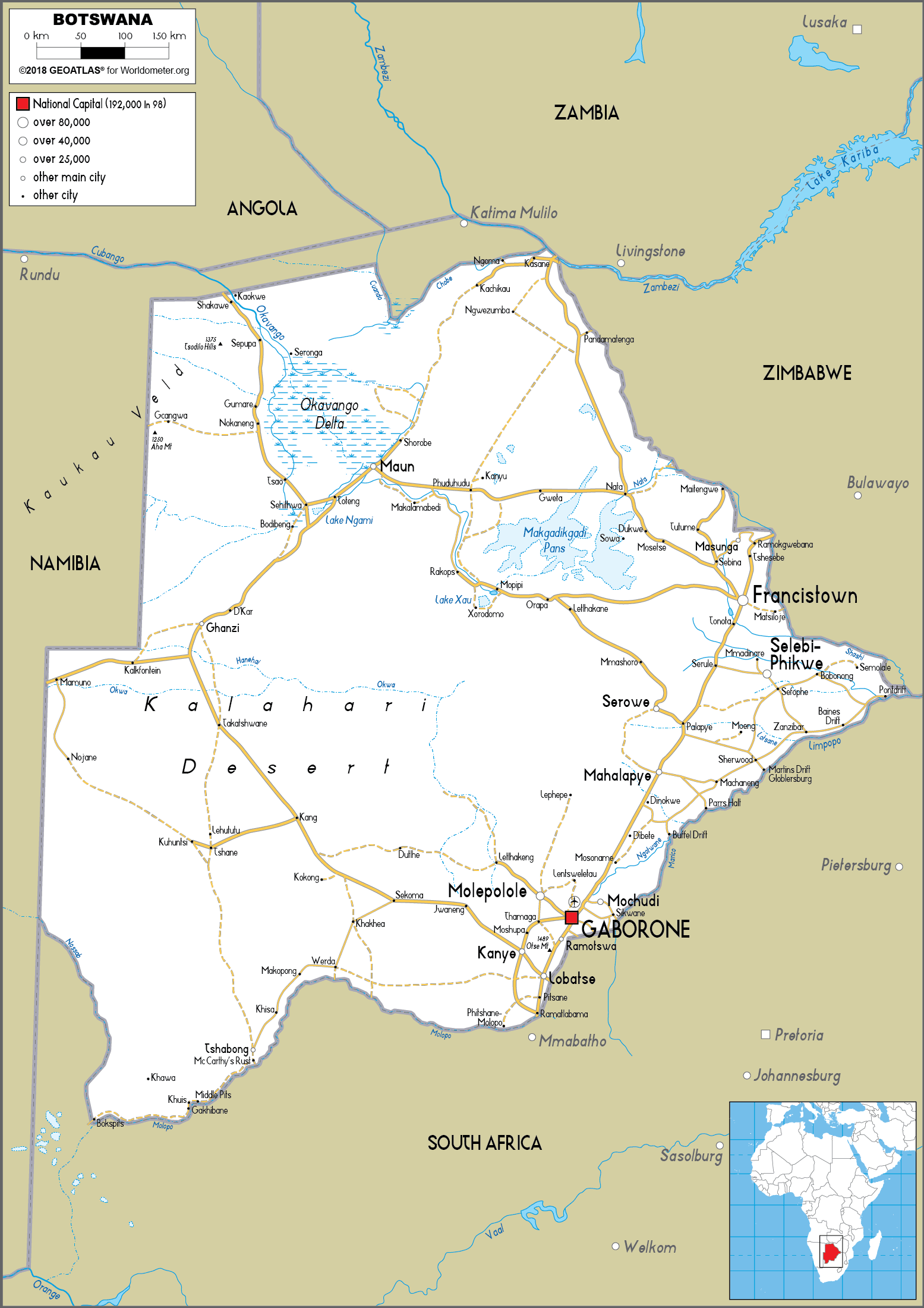 Botswana road map