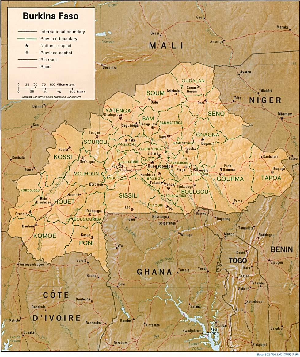 Burkina Faso map