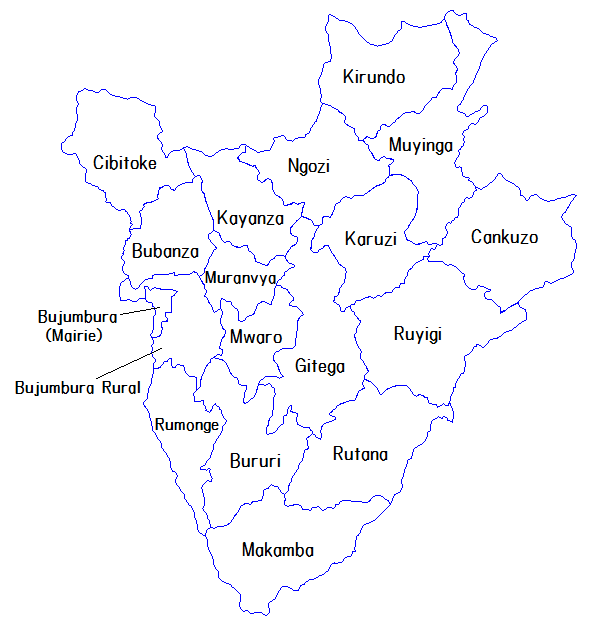 Provinces of Burundi 2014