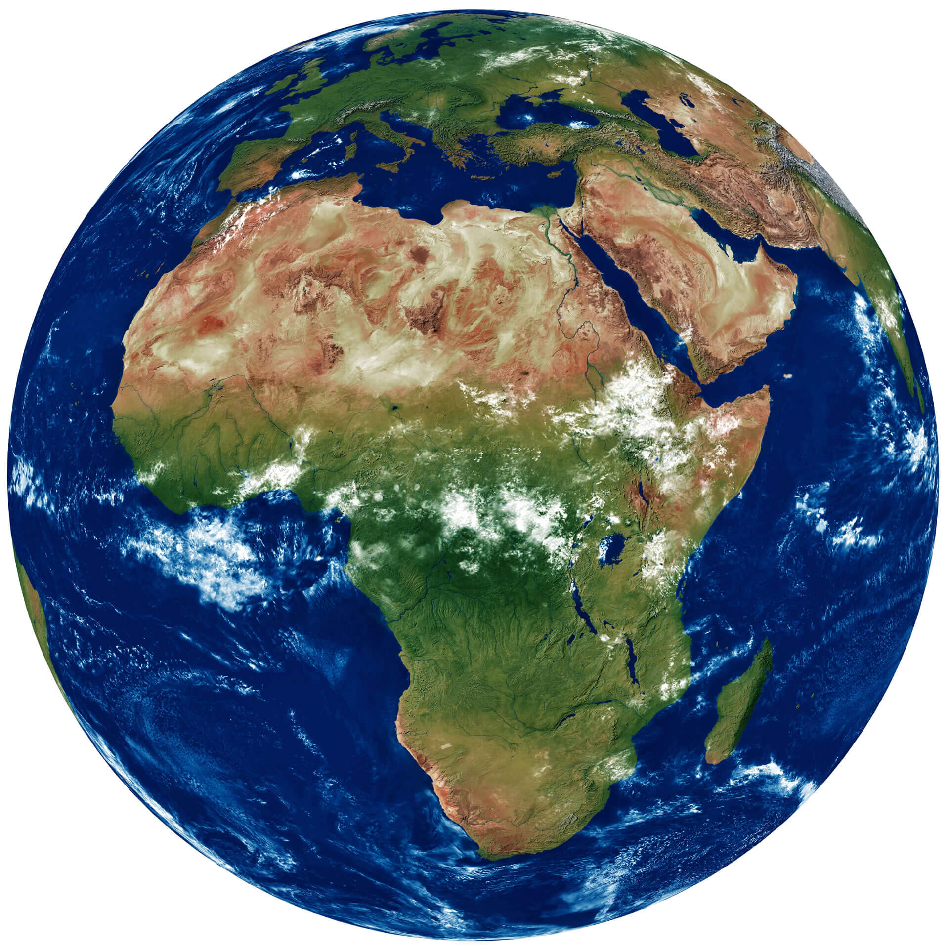 Africa Earth satellite Globe