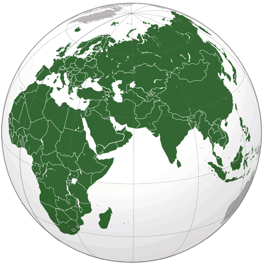 Afro eurasia map