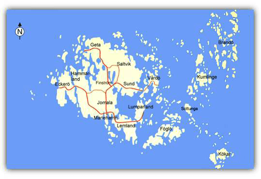 Aland Islands Map