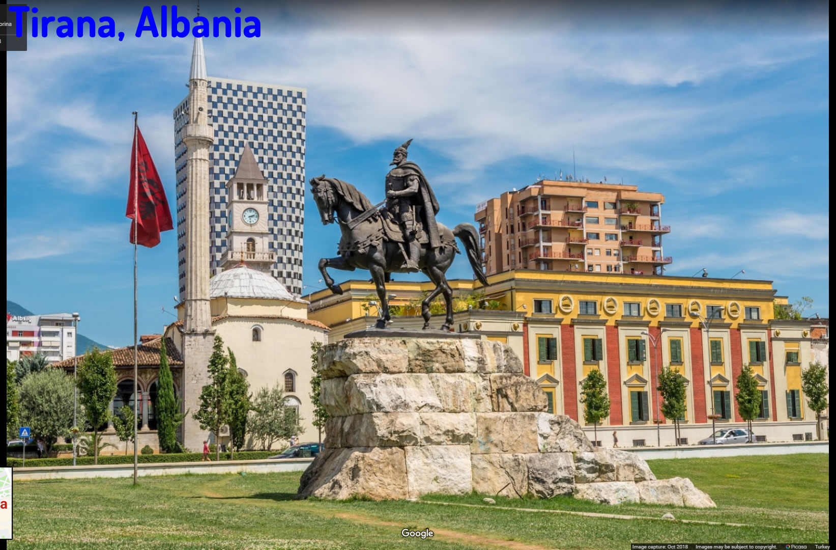 Tirana city center Albania