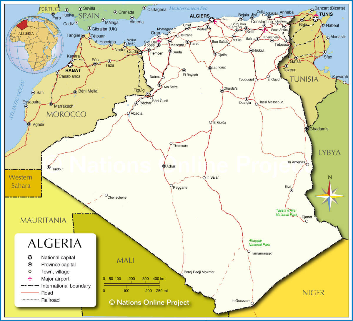 Algeria National Map