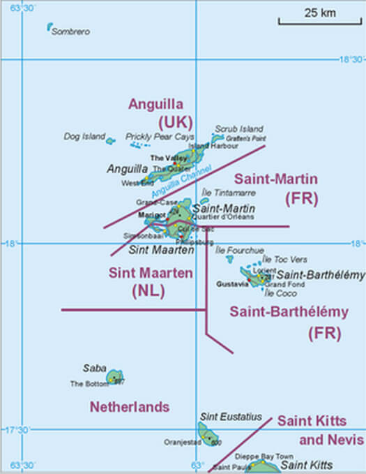 anguilla islands map