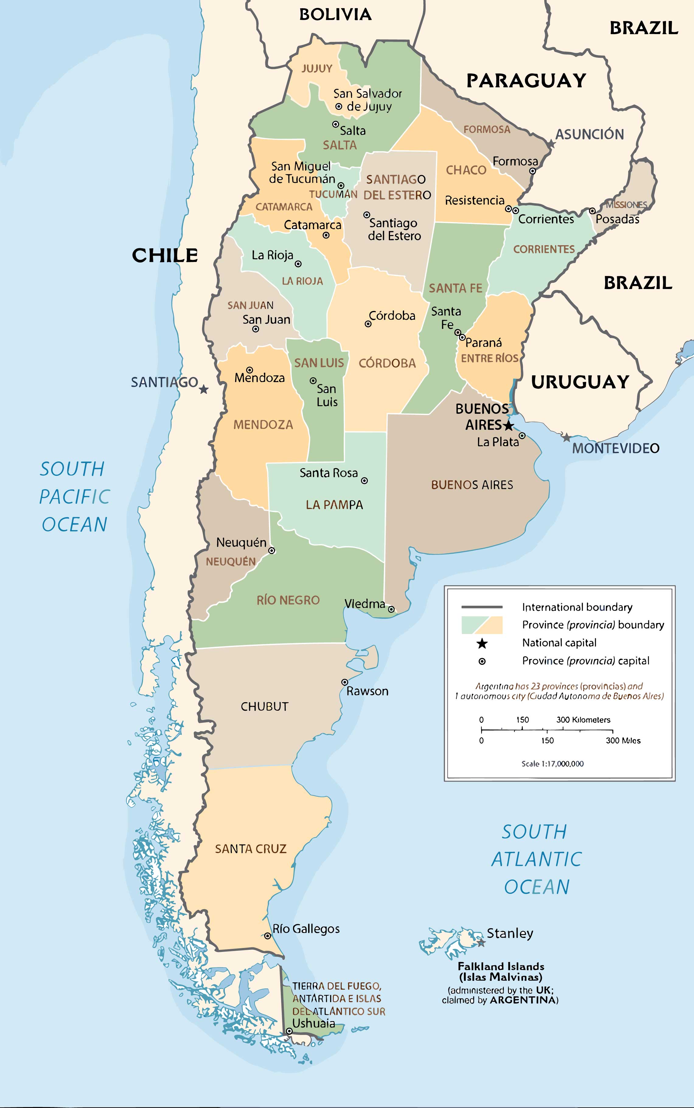 Argentina Political Map