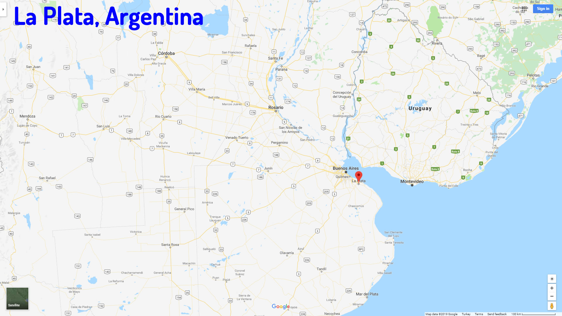 La Plata map argentina