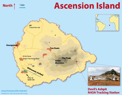 Ascension Island Map