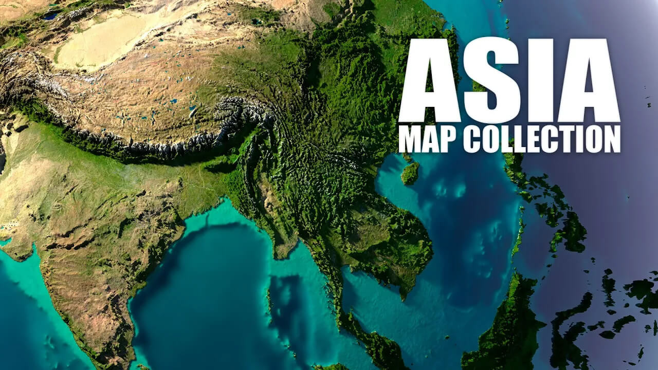 Asia map collection