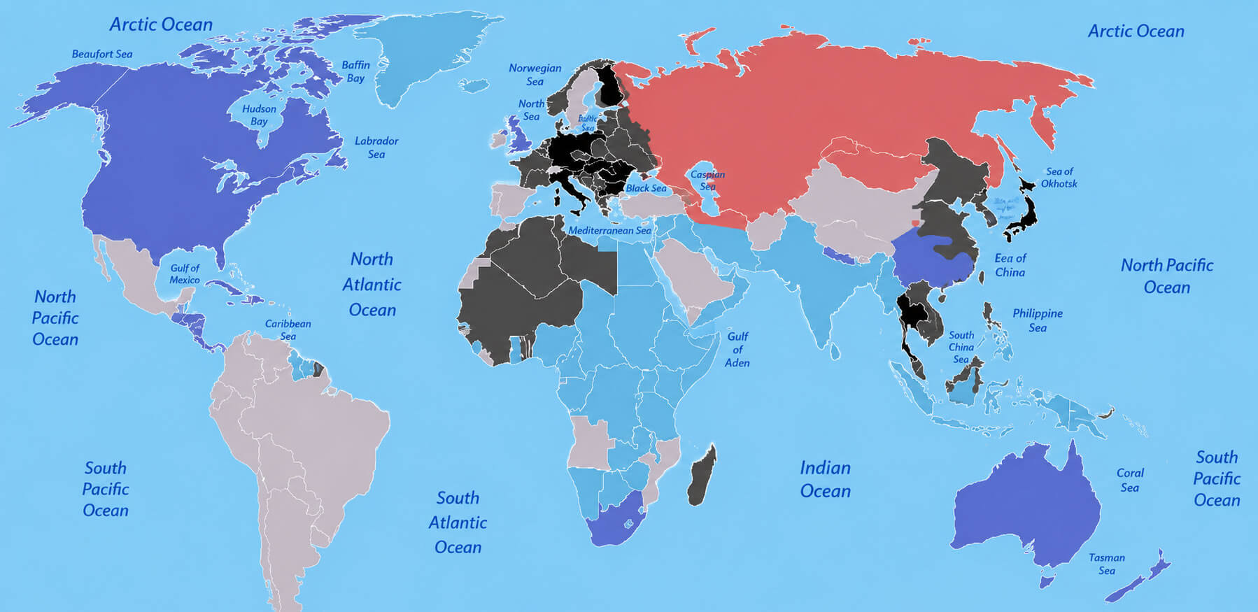 World War II Asia map 1942