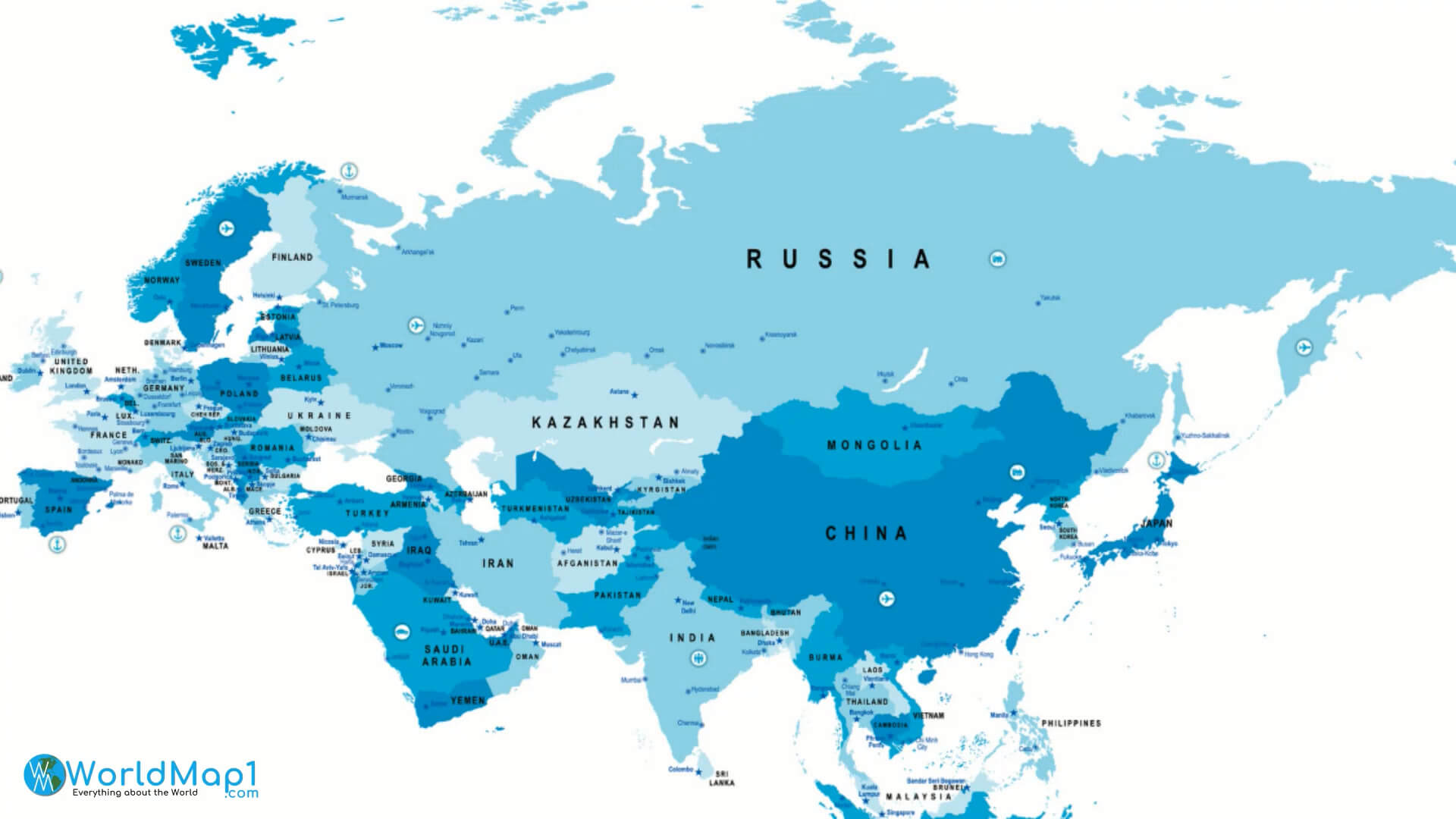 EuroAsia map