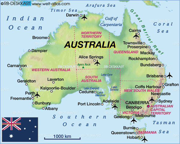 Cairns map australia