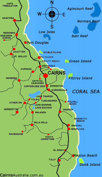 Cairns Region Map