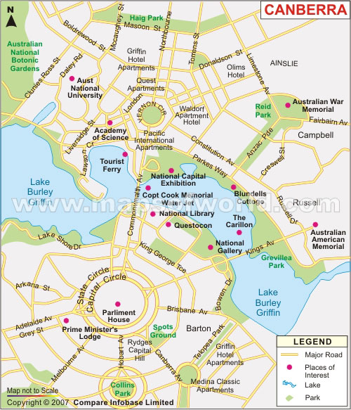 canberra map