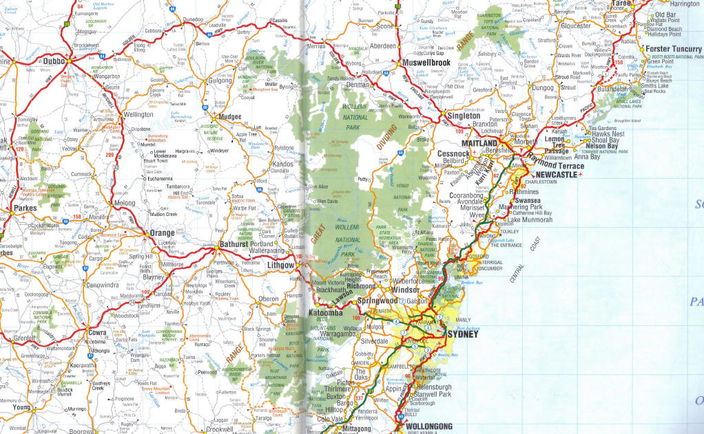 Central Coast Map