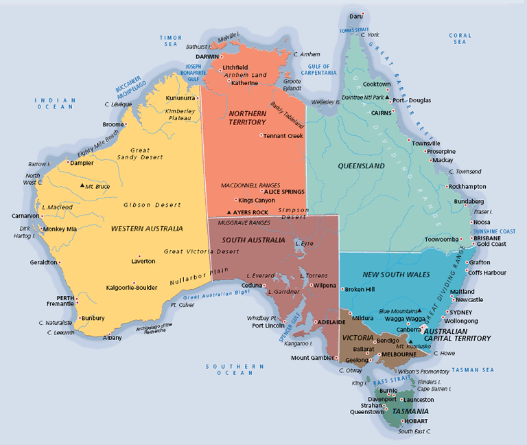 Følelse famlende dusin Gold Coast Map - Australia