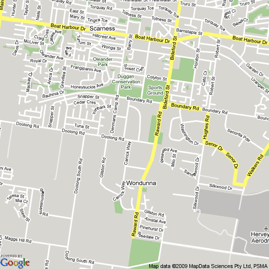 Hervey Bay Queensland Map