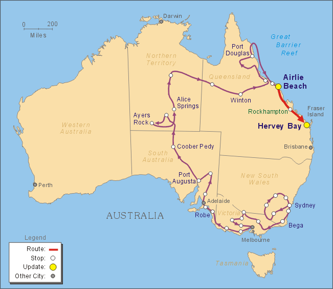 hervey bay map australia